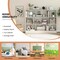 Costway 10-Cube Bookcase 41" Wooden Toy Storage Organizer for Kids Bookshelf White/Natural